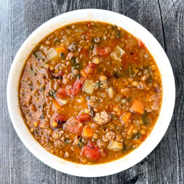 lentil soup with sausage