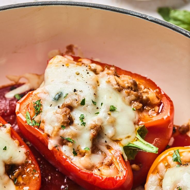 crowd-pleasing stuffed peppers