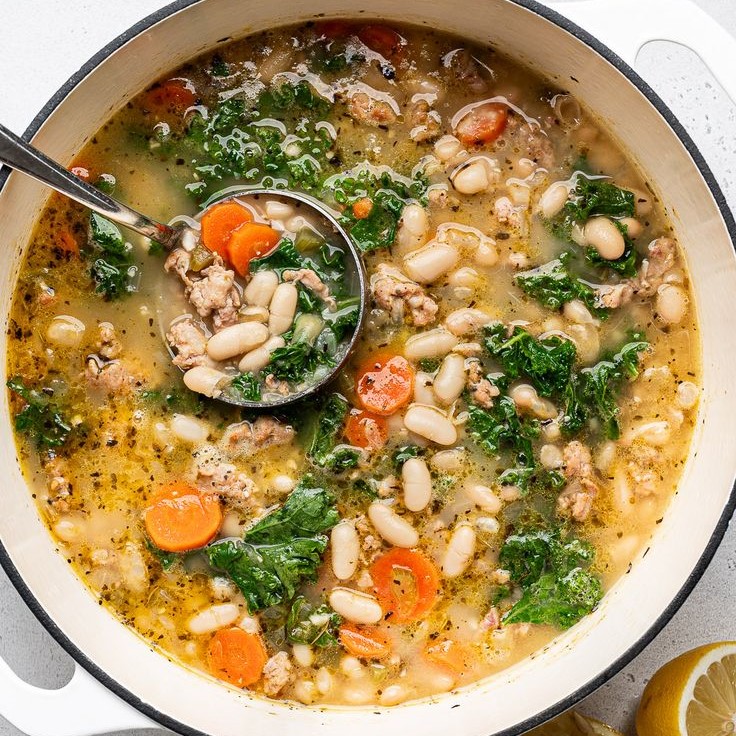 white bean and sausage soup