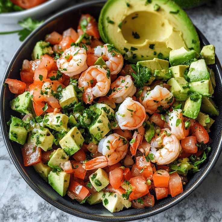 healthy shrimp salad