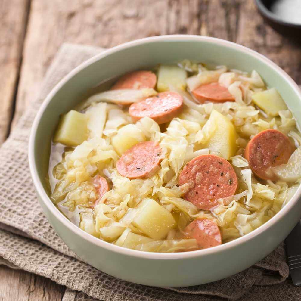 cabbage soup with sausage