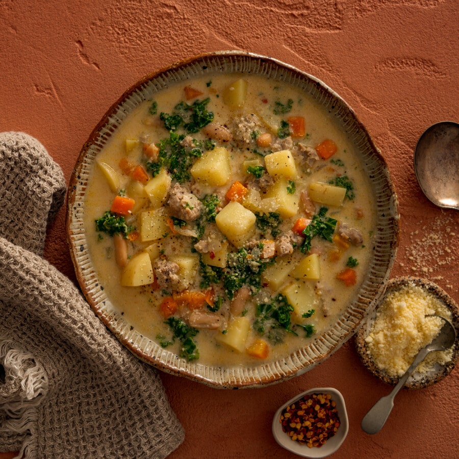 potato sausage soup