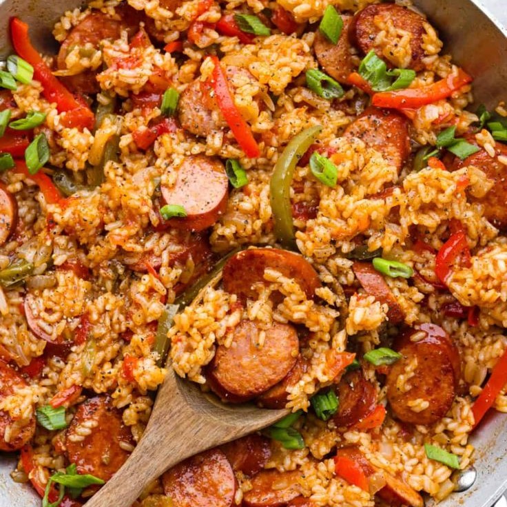 cajun sausage and rice